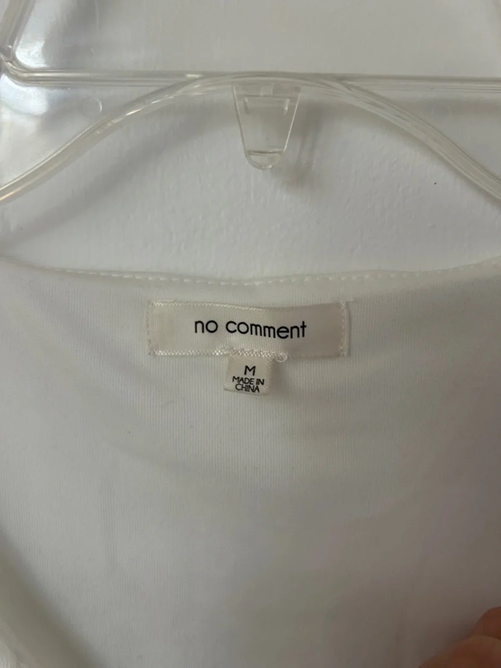 no comment || Women’s White Tie-Front Long Sleeve Top - Picture 4 of 8